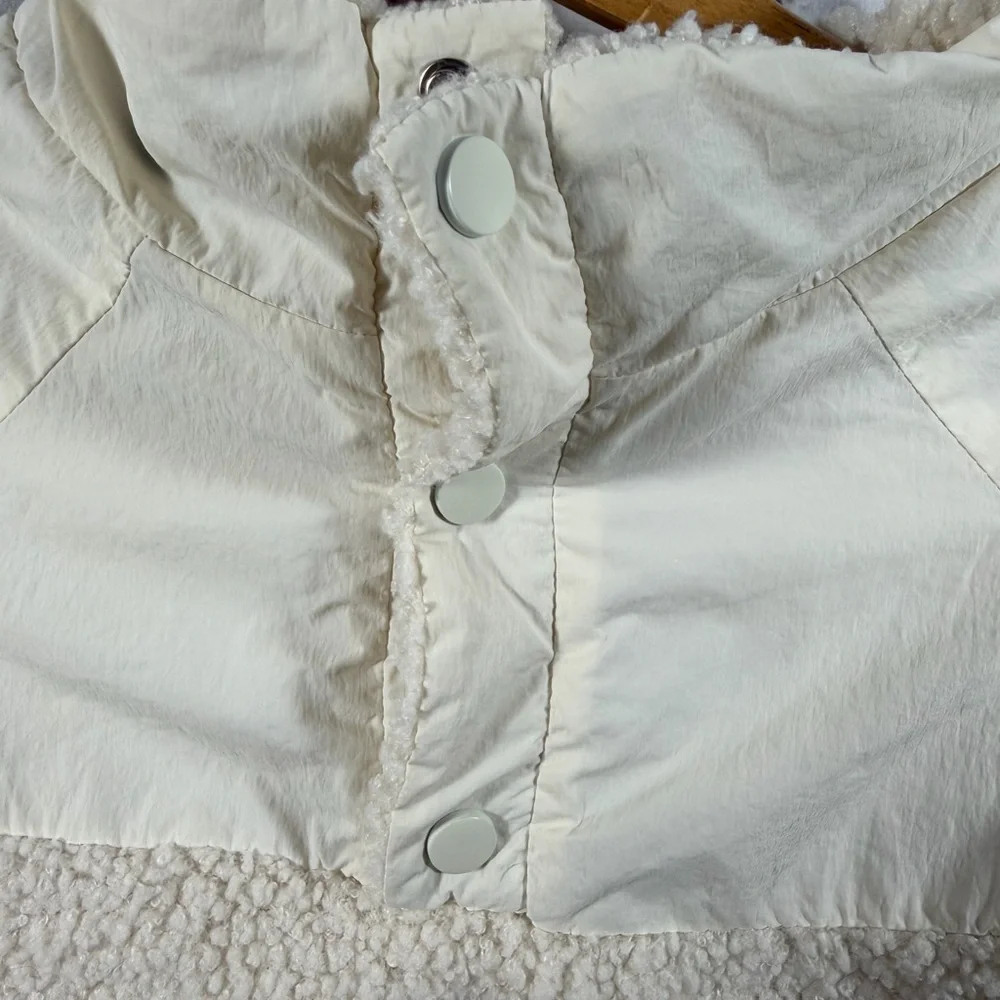Aerie Offleash Cream Sherpa Jacket